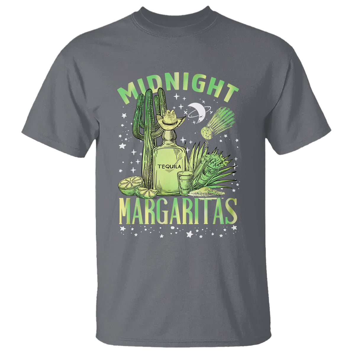 Midnight Margaritas Alcohol Drinker Cocktail Lover T Shirt - Wonder Print Shop