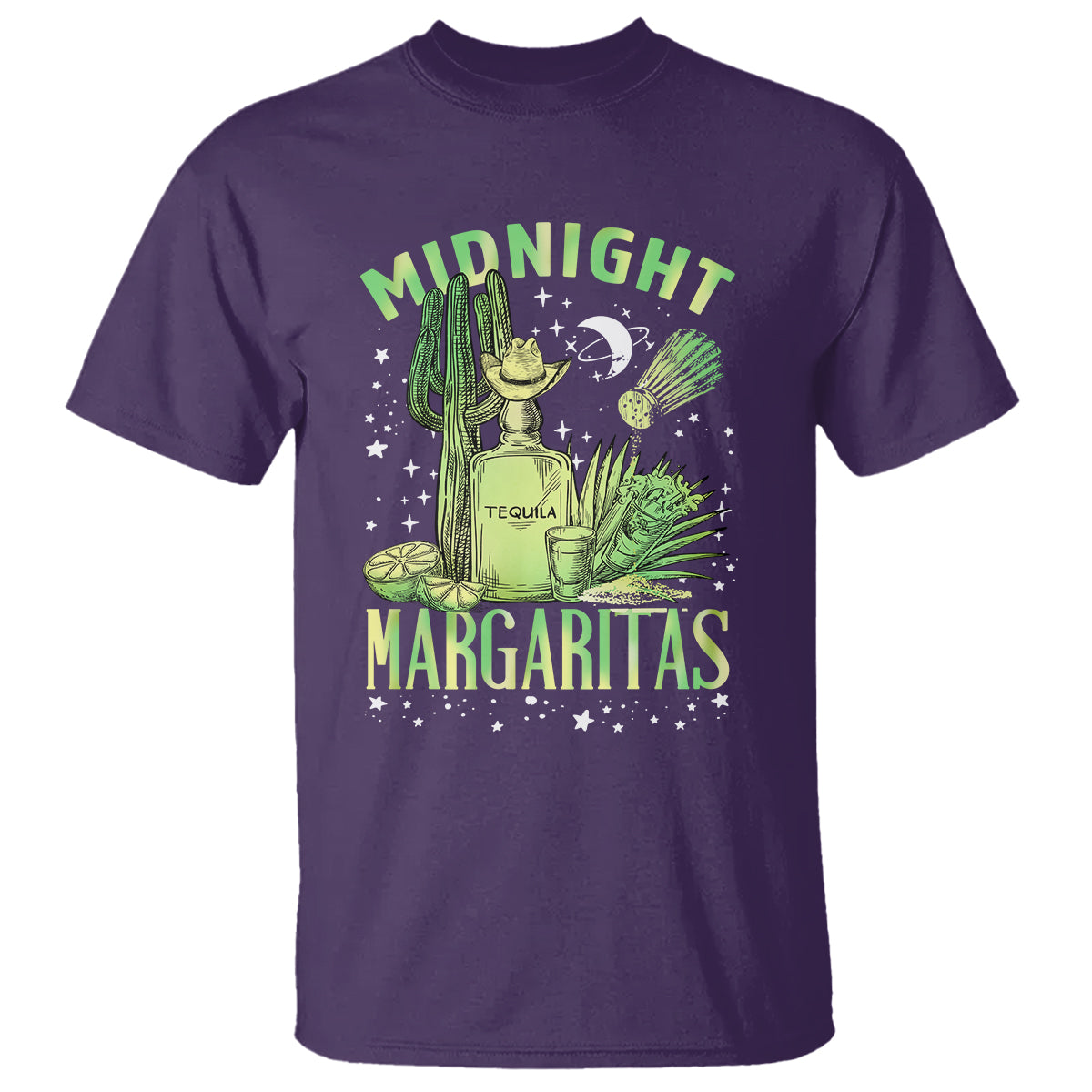 Midnight Margaritas Alcohol Drinker Cocktail Lover T Shirt - Wonder Print Shop