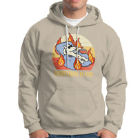 Everything Is Fine Dog Eating Popcorn Funny Burning Meme Hoodie - Wonder Print Shop