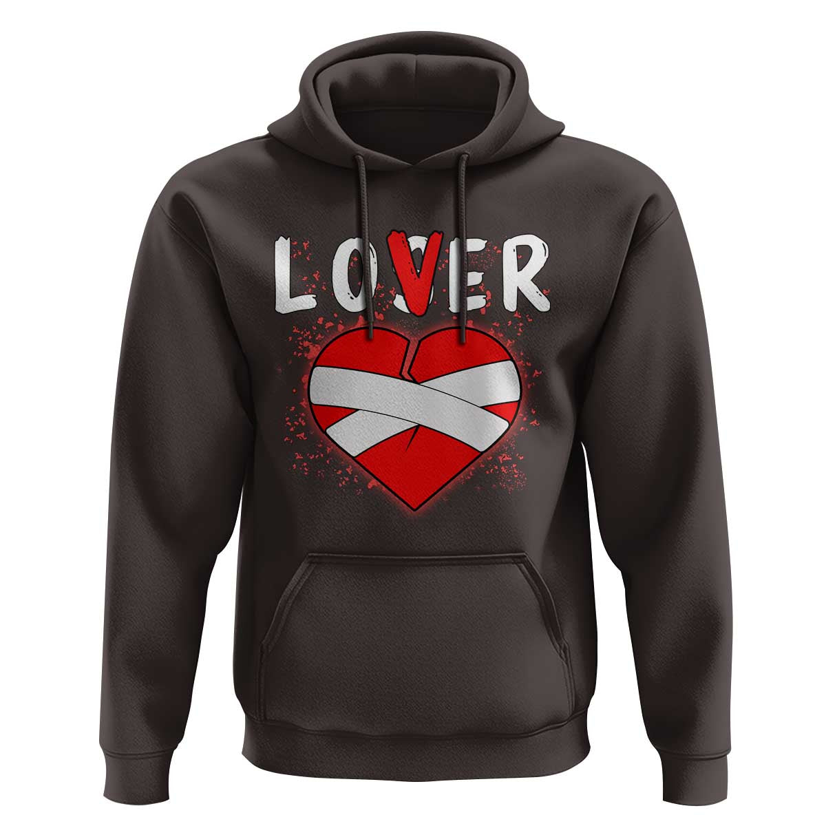 Broken Heart Lover Or Loser Single Day Anti Valentine Hoodie