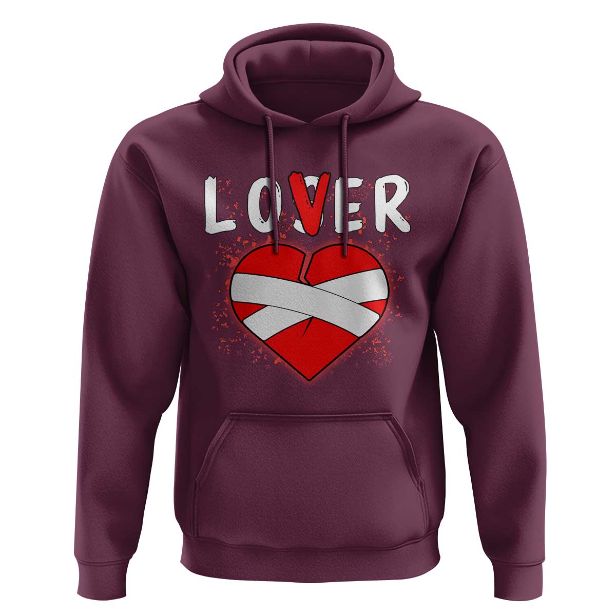 Broken Heart Lover Or Loser Single Day Anti Valentine Hoodie