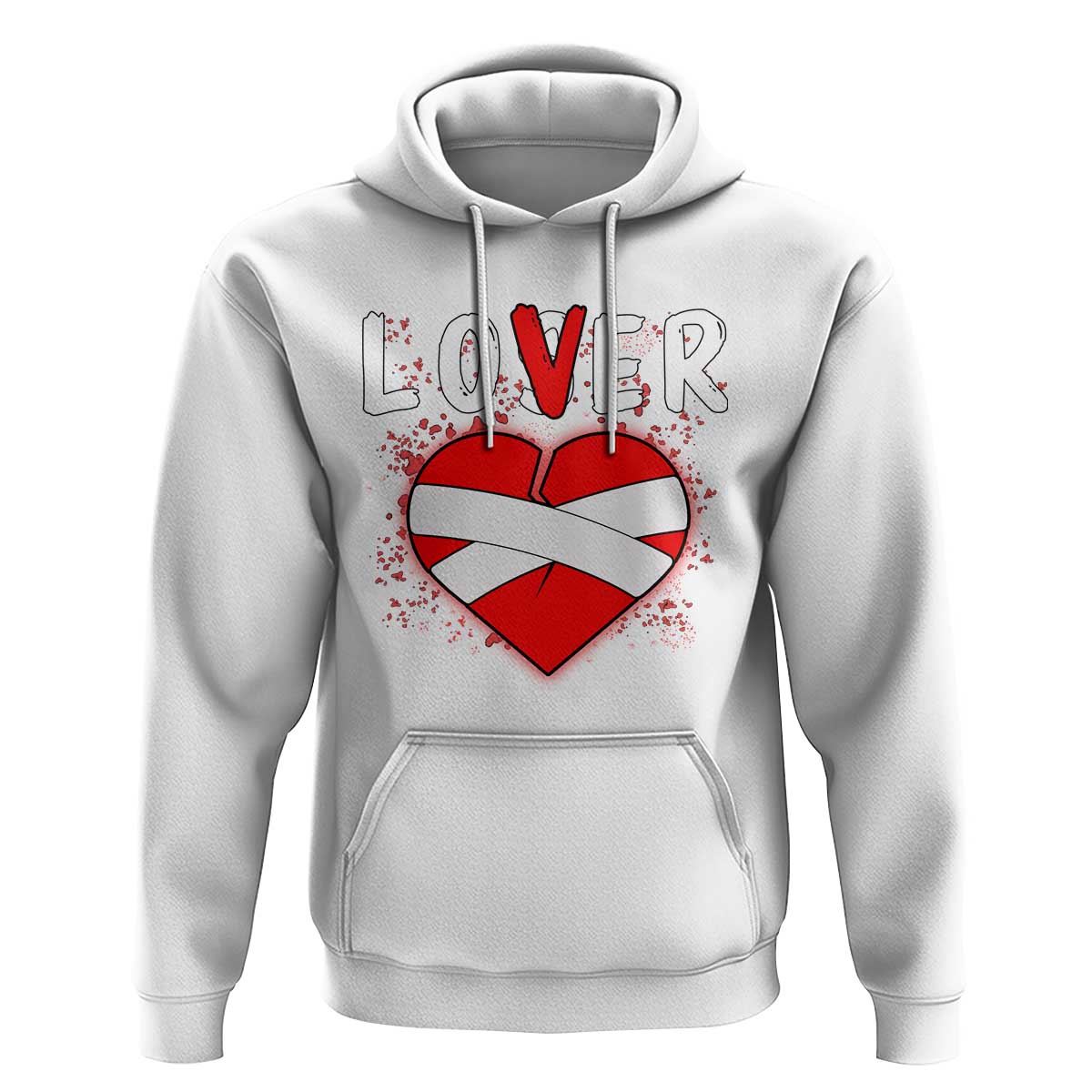 Broken Heart Lover Or Loser Single Day Anti Valentine Hoodie