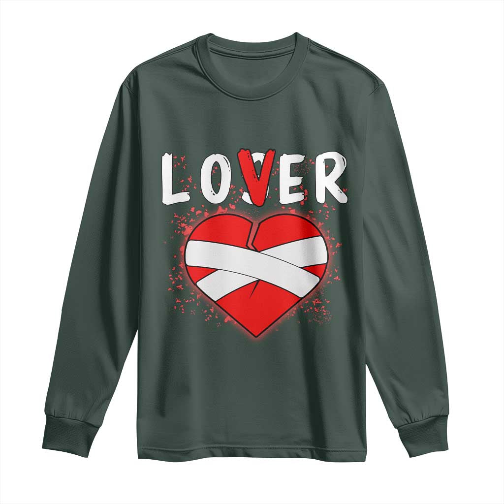 Broken Heart Lover Or Loser Single Day Anti Valentine Long Sleeve Shirt