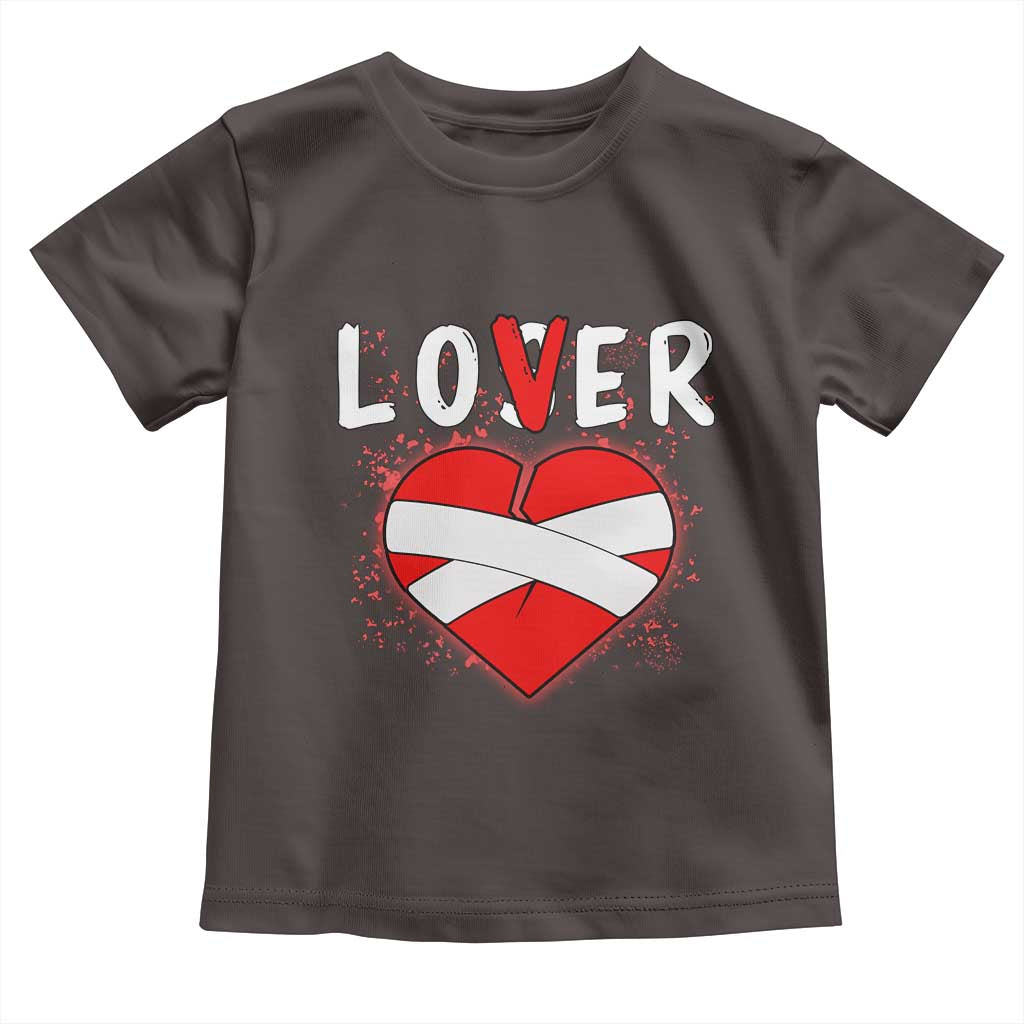 Broken Heart Lover Or Loser Single Day Anti Valentine Toddler T Shirt