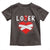 Broken Heart Lover Or Loser Single Day Anti Valentine Toddler T Shirt
