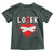Broken Heart Lover Or Loser Single Day Anti Valentine Toddler T Shirt