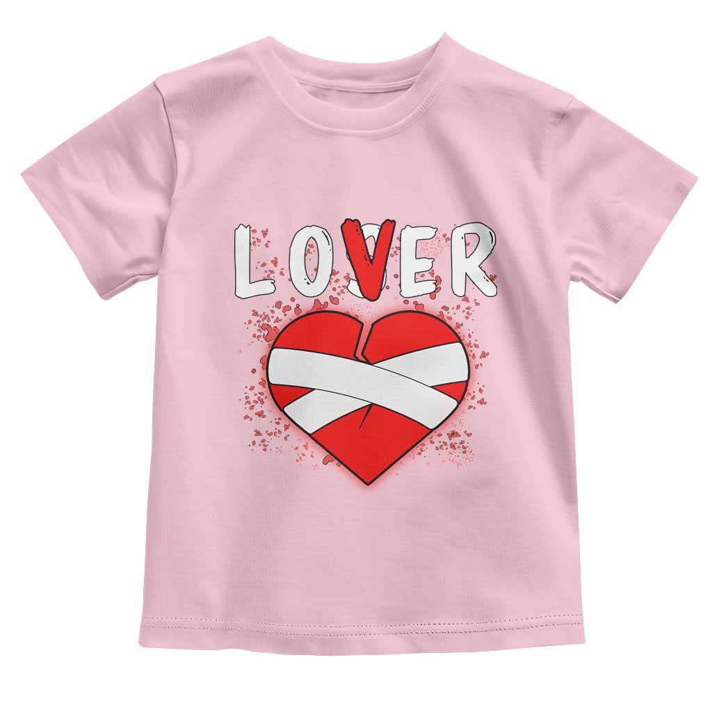 Broken Heart Lover Or Loser Single Day Anti Valentine Toddler T Shirt
