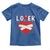 Broken Heart Lover Or Loser Single Day Anti Valentine Toddler T Shirt