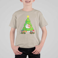 Funny Xmas Cat T Shirt For Kid What? Cat Pushing Christmas Tree Mischievous Cat Lover - Wonder Print Shop