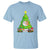 Funny Xmas Cat T Shirt What? Cat Pushing Christmas Tree Mischievous Cat Lover - Wonder Print Shop