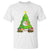 Funny Xmas Cat T Shirt What? Cat Pushing Christmas Tree Mischievous Cat Lover - Wonder Print Shop