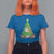 Funny Xmas Cat T Shirt For Women What? Cat Pushing Christmas Tree Mischievous Cat Lover - Wonder Print Shop