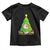 Funny Xmas Cat Toddler T Shirt What? Cat Pushing Christmas Tree Mischievous Cat Lover