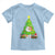 Funny Xmas Cat Toddler T Shirt What? Cat Pushing Christmas Tree Mischievous Cat Lover