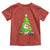 Funny Xmas Cat Toddler T Shirt What? Cat Pushing Christmas Tree Mischievous Cat Lover