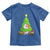 Funny Xmas Cat Toddler T Shirt What? Cat Pushing Christmas Tree Mischievous Cat Lover