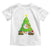Funny Xmas Cat Toddler T Shirt What? Cat Pushing Christmas Tree Mischievous Cat Lover