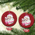 Believe Christmas Vintage Pink Santa Claus Christmas Ornament - Wonder Print Shop