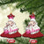 Believe Christmas Vintage Pink Santa Claus Christmas Ornament - Wonder Print Shop