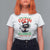 Christmas Harris Walz T Shirt For Women Funny Santa Cat Mind Your Own Damn Business - Wonder Print Shop