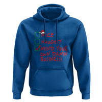 Funny Christmas Hoodie Nice Naughty Mind Your Own Damn Business