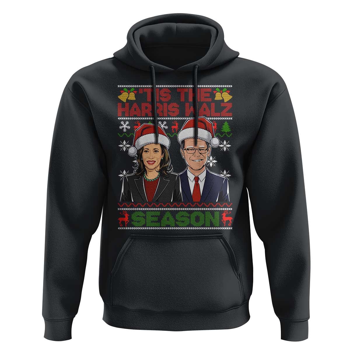 Christmas 'Tis The Harris Walz Season Hoodie