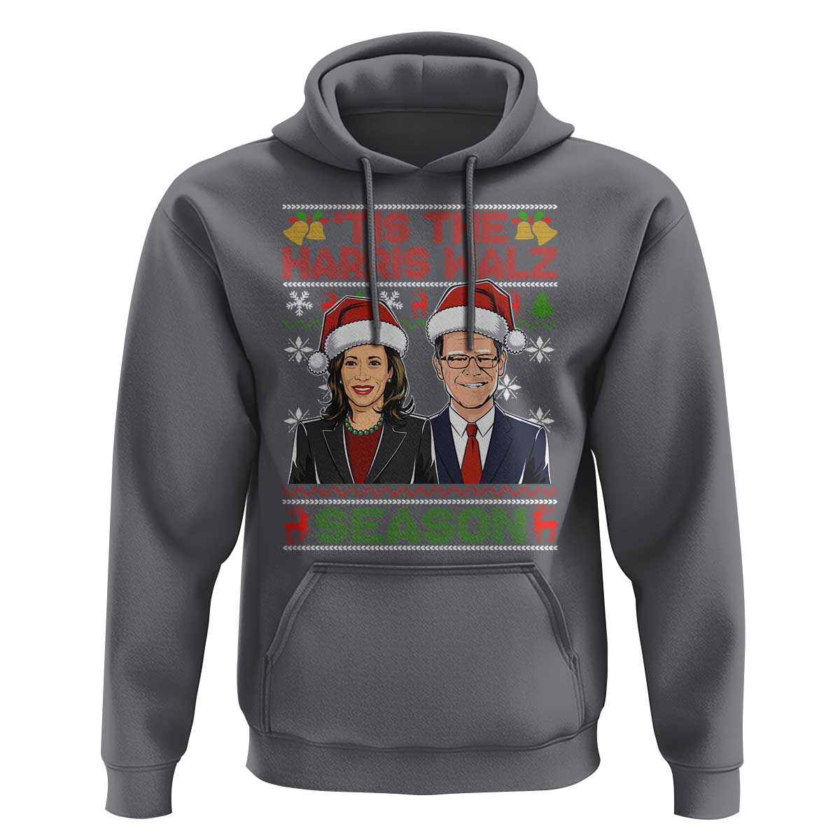 Christmas 'Tis The Harris Walz Season Hoodie