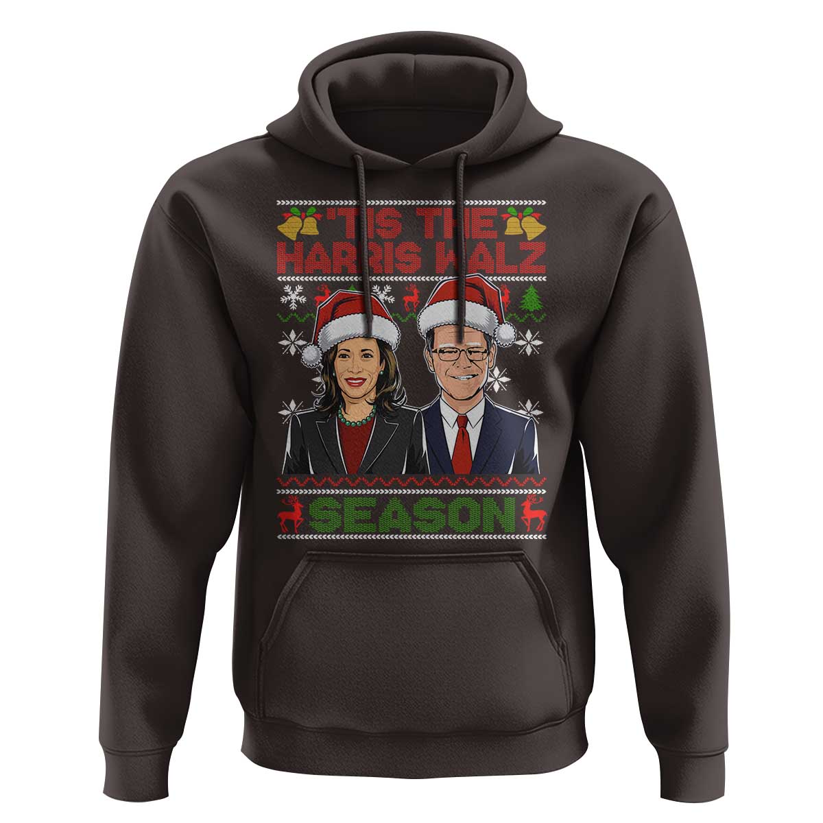 Christmas 'Tis The Harris Walz Season Hoodie