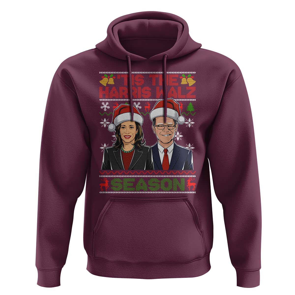 Christmas 'Tis The Harris Walz Season Hoodie