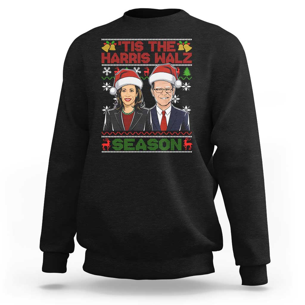 Christmas 'Tis The Harris Walz Season Sweatshirt - Wonder Print Shop