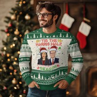 Xmas 'Tis The Harris Walz Season Ugly Christmas Sweater - Wonder Print Shop