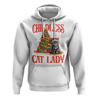Christmas Childless Cat Lady Hoodie Funny Cat Christmas Light Tree