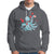 Valentine's Day Hoodie Octopus With Heart Balloons Cute Love Letter - Wonder Print Shop