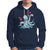 Valentine's Day Hoodie Octopus With Heart Balloons Cute Love Letter - Wonder Print Shop