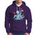 Valentine's Day Hoodie Octopus With Heart Balloons Cute Love Letter - Wonder Print Shop