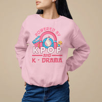 Powered by K-pop and K-Drama Korena Lover Sweatshirt - Wonder Print Shop