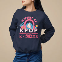 Powered by K-pop and K-Drama Korena Lover Sweatshirt - Wonder Print Shop