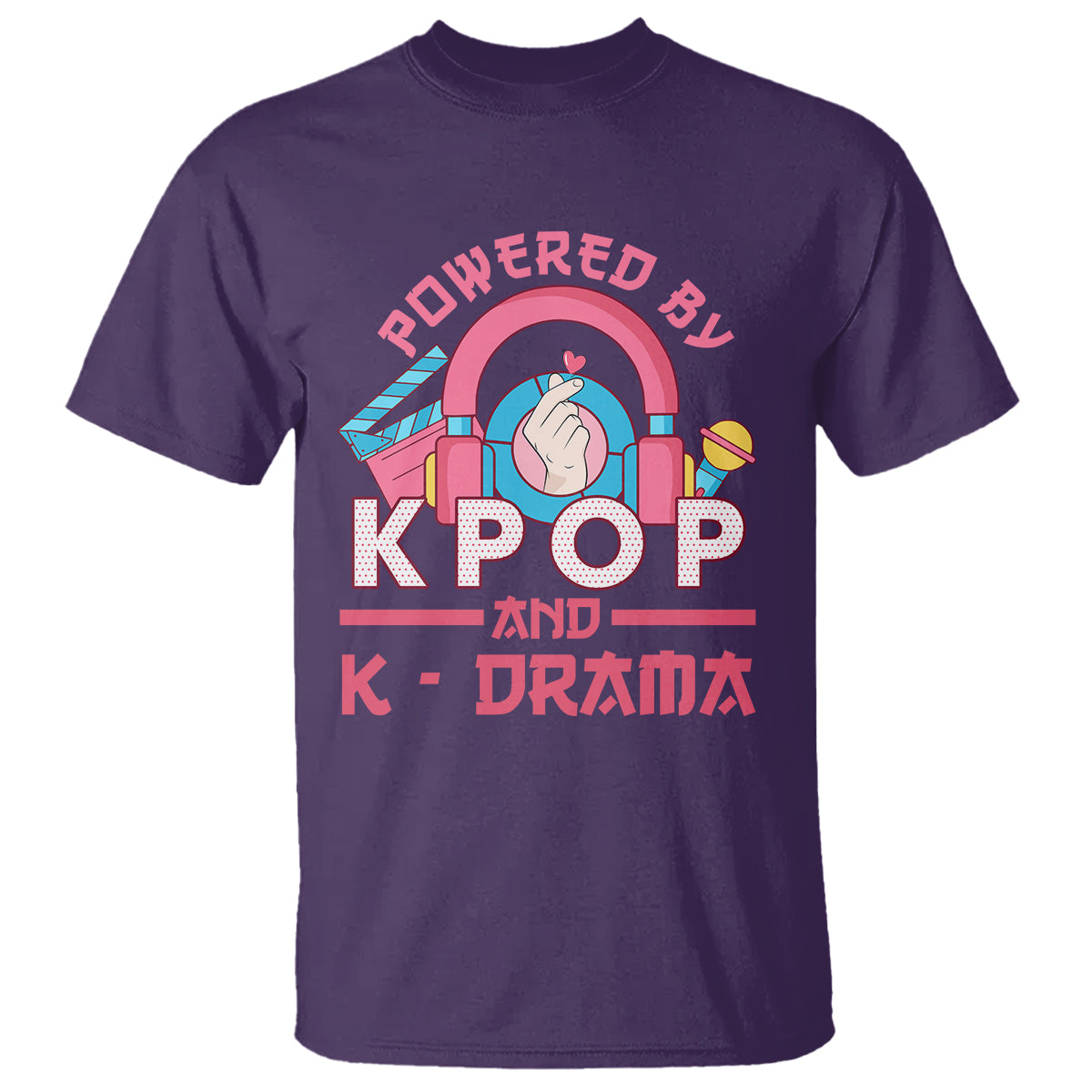 Powered by K-pop and K-Drama Korena Lover T Shirt - Wonder Print Shop