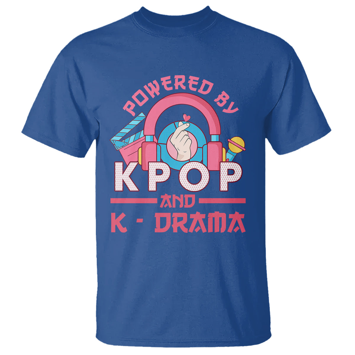 Powered by K-pop and K-Drama Korena Lover T Shirt - Wonder Print Shop