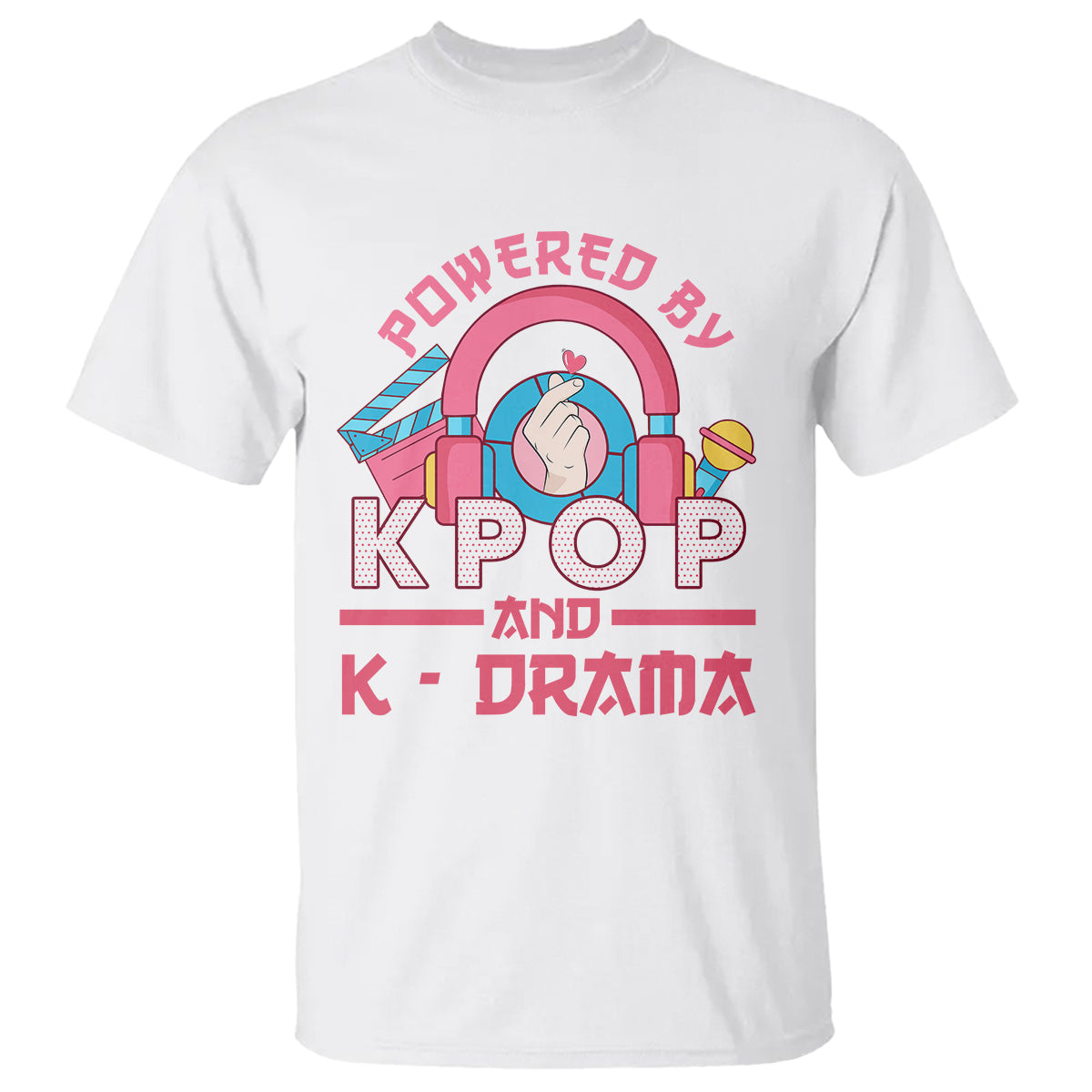 Powered by K-pop and K-Drama Korena Lover T Shirt - Wonder Print Shop