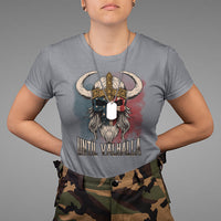 Viking T Shirt Until Valhalla US Flag Vintage Mythology - Wonder Print Shop