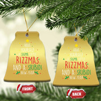Funny Xmas Christmas Ornament Have Yourself A Sigma Little Rizzmas And A Skibidi New Year - Wonder Print Shop