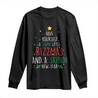 Funny Xmas Long Sleeve Shirt Have Yourself A Sigma Little Rizzmas And A Skibidi New Year