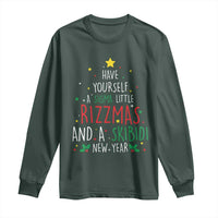 Funny Xmas Long Sleeve Shirt Have Yourself A Sigma Little Rizzmas And A Skibidi New Year
