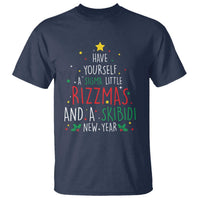 Funny Xmas T Shirt Have Yourself A Sigma Little Rizzmas And A Skibidi New Year - Wonder Print Shop