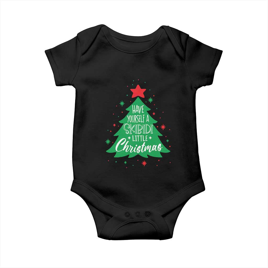 Funny Xmas Baby Onesie Have Yourself A Skibidi Little Rizzmas