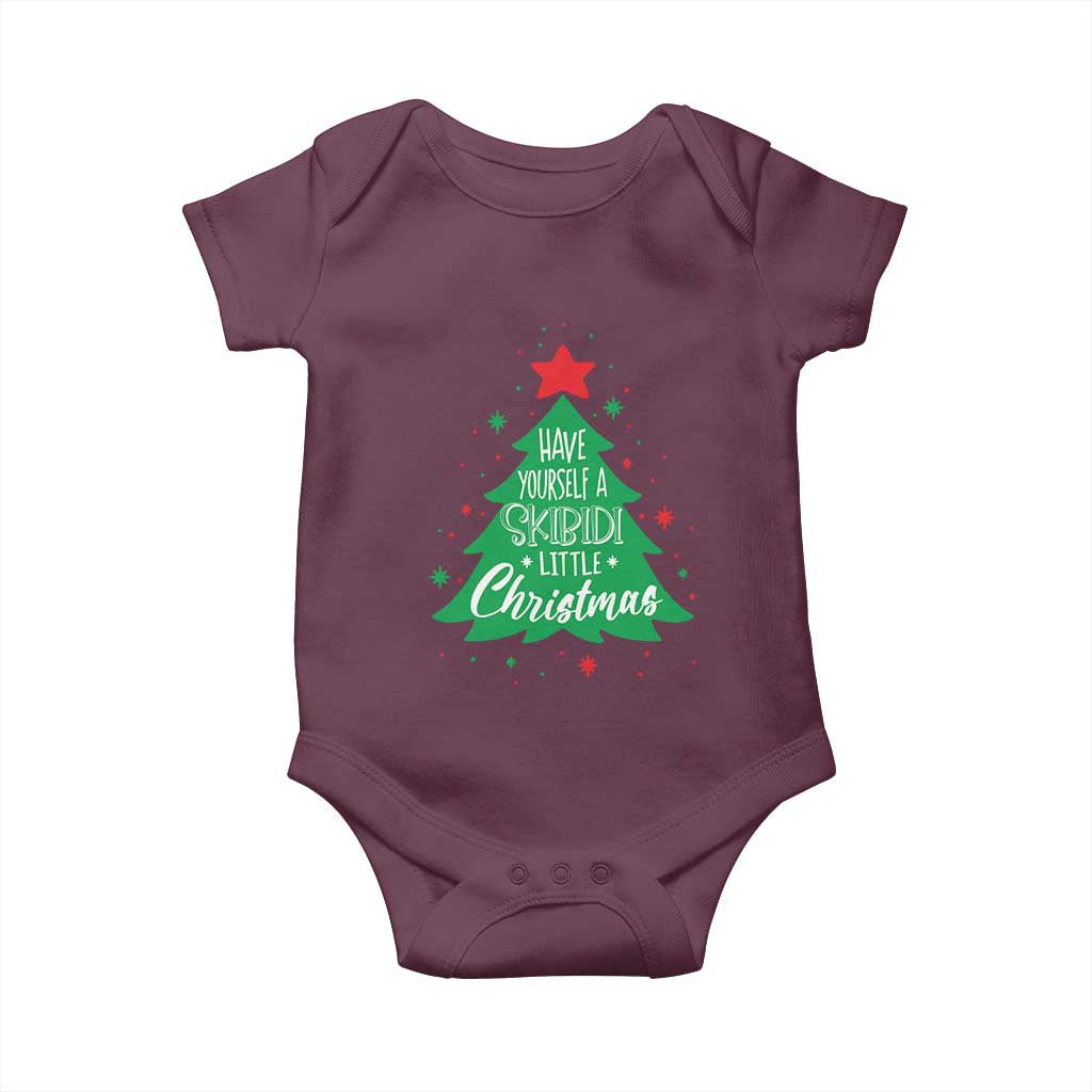 Funny Xmas Baby Onesie Have Yourself A Skibidi Little Rizzmas