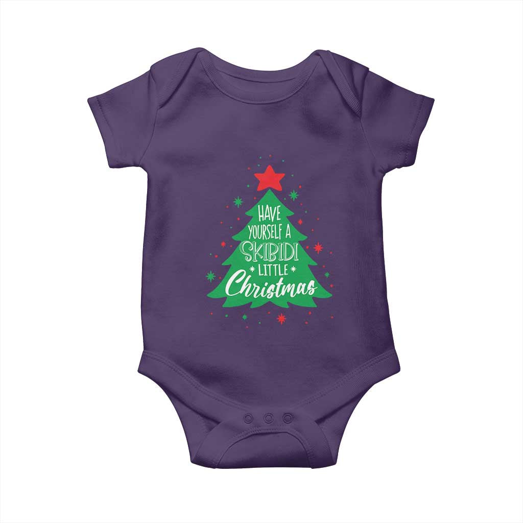 Funny Xmas Baby Onesie Have Yourself A Skibidi Little Rizzmas