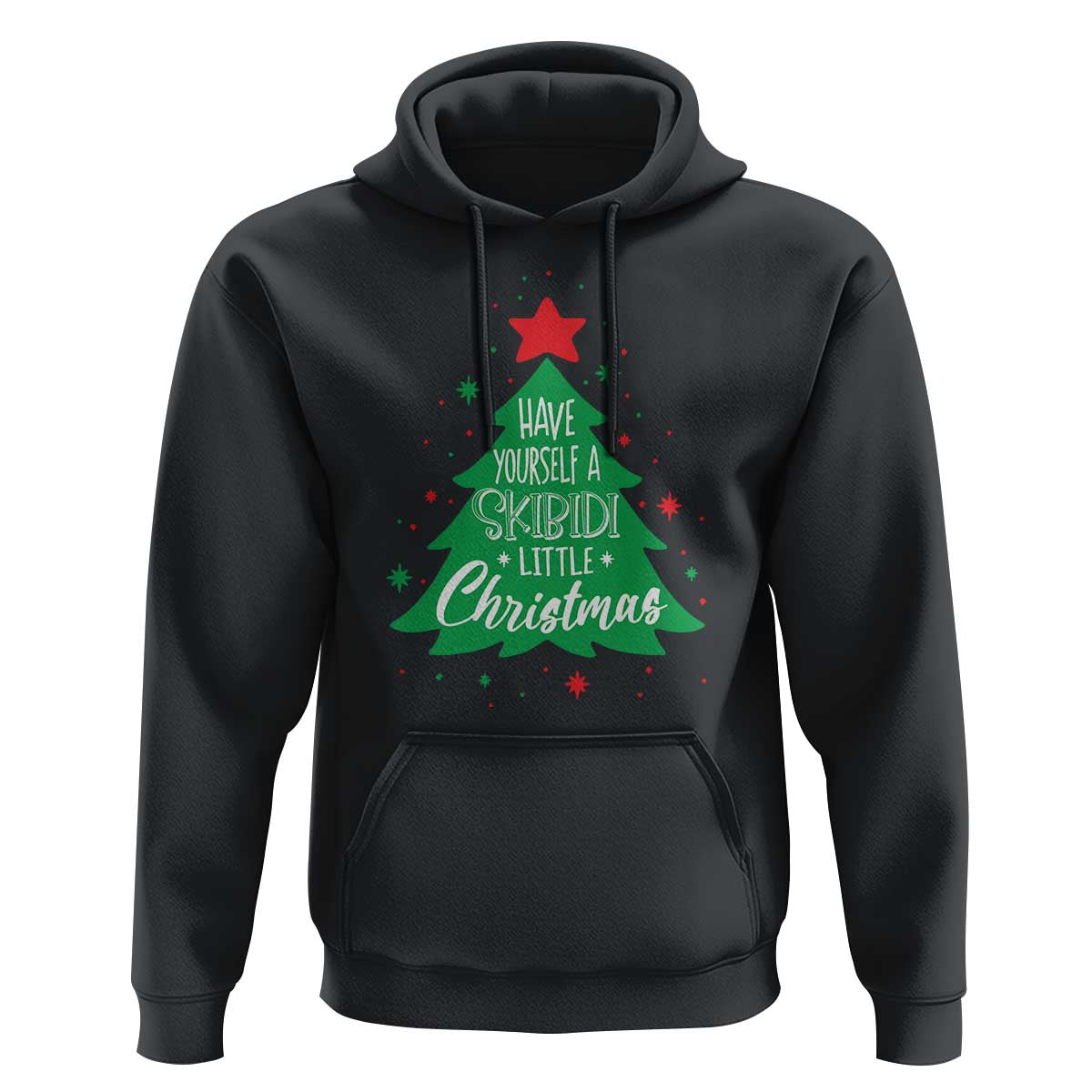 Funny Xmas Hoodie Have Yourself A Skibidi Little Rizzmas
