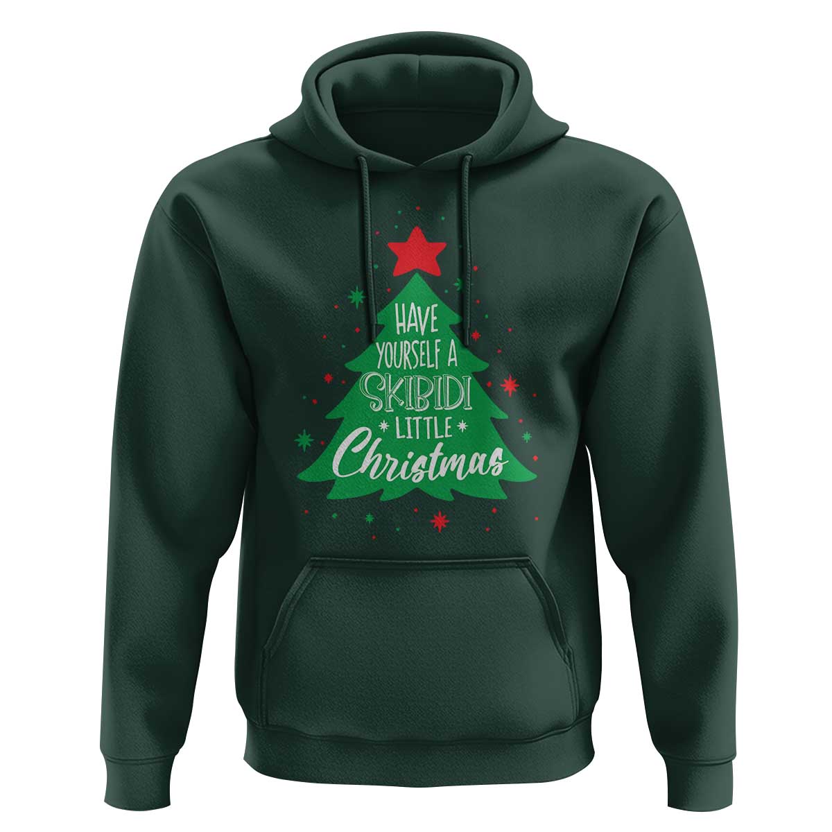 Funny Xmas Hoodie Have Yourself A Skibidi Little Rizzmas